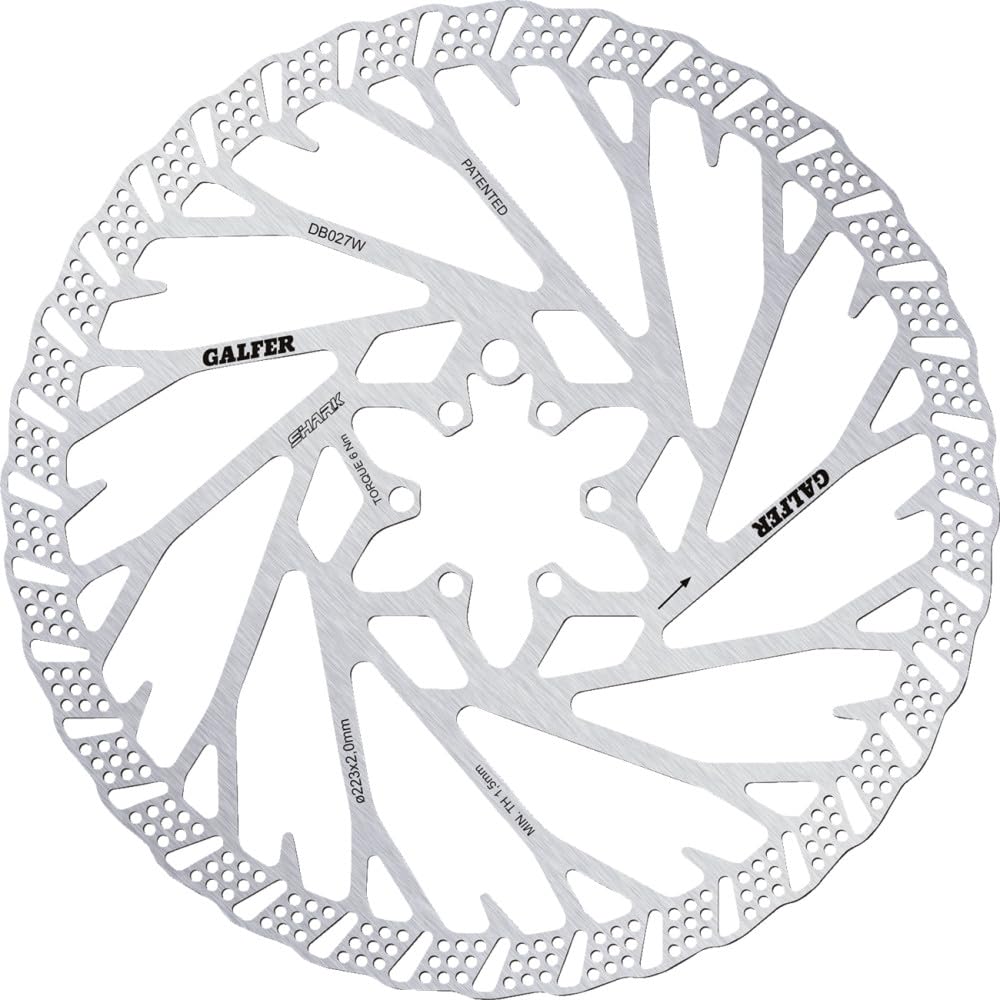 GALFER BRAKING SYSTEMS Disc Displate Disc Disc Disc für DB027W DISC Shark MTB (6 Volt) 223/2.0mm von GALFER