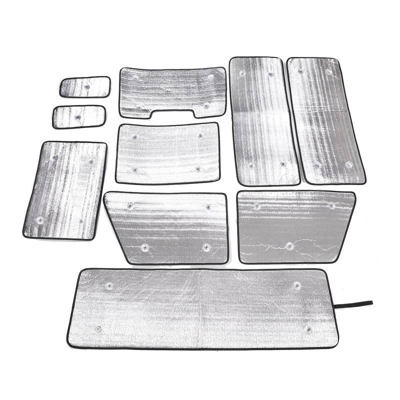 Sonnenschutz-Set für Autowindschutzscheiben, vollständige Abdeckung, Autofenster-Sonnenschutz, Frontscheiben-Sonnenschutz, UV-Strahlen-Sonnenblenden, 10-teilig von 通用