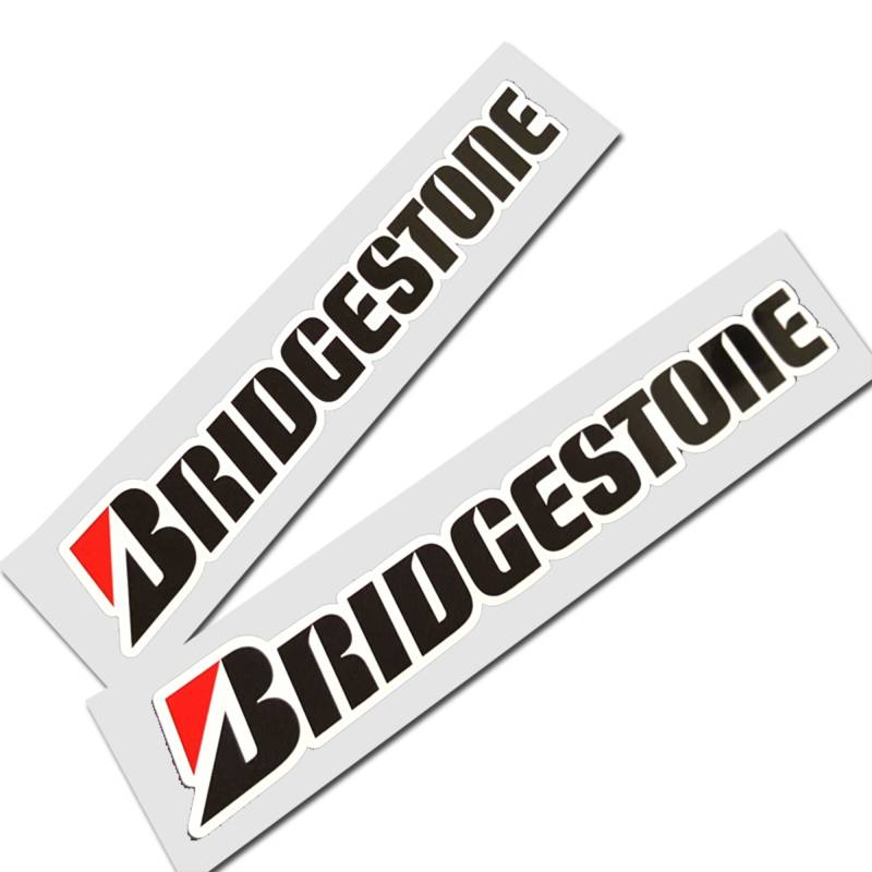 ! Bridgestone Text Sponsor Grafiken Aufkleber Aufkleber X 2 Medium von Twisted Melon