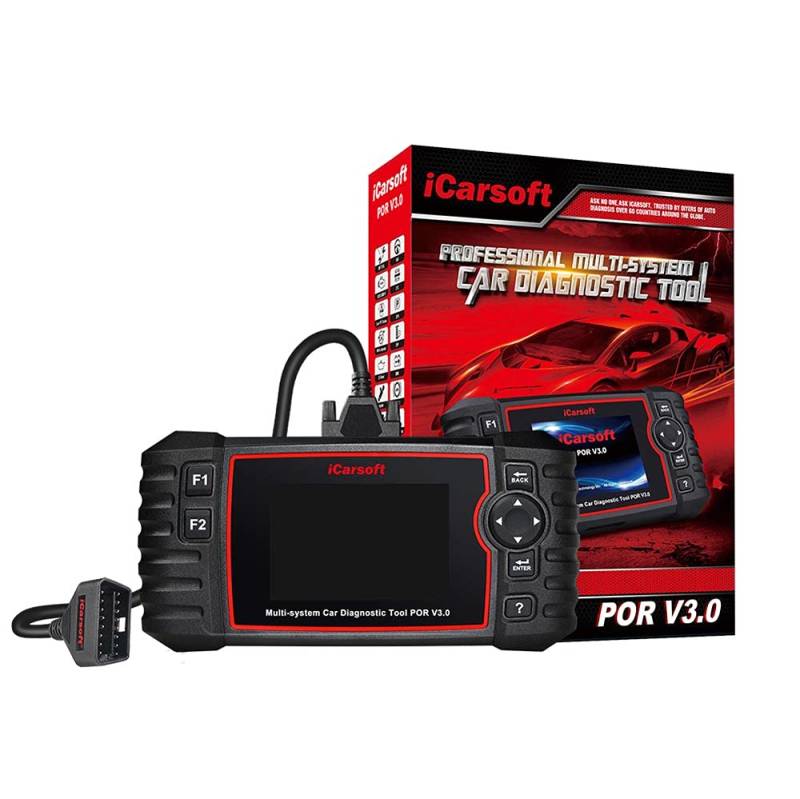 Icarsoft OBD II Diagnosetool POR V3.0 icpor3 Passend für (Auto-Marke): Porsche 1St, Schwarz von iCarsoft