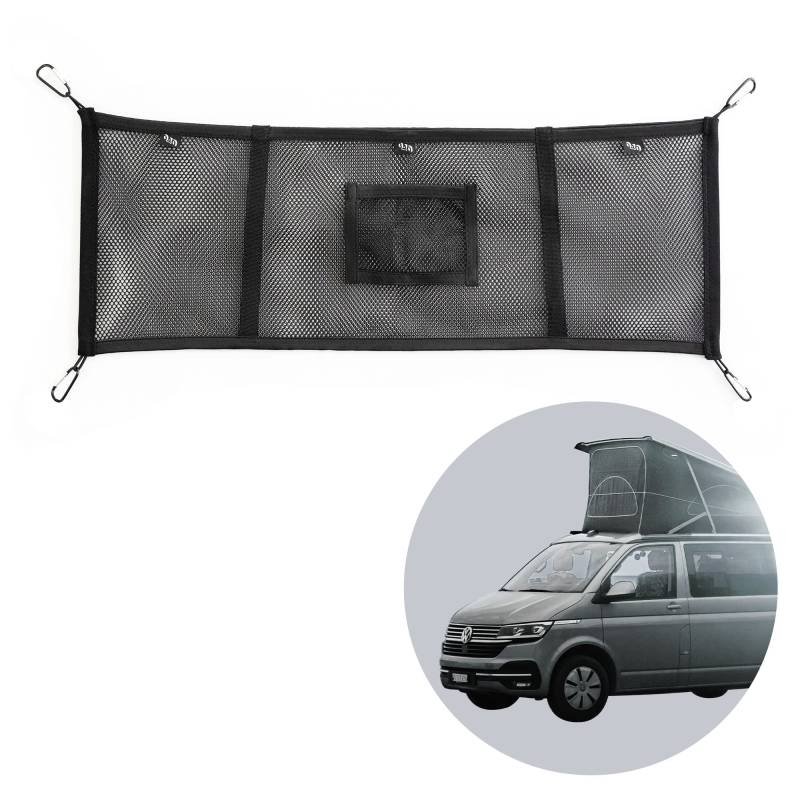 040Parts Gepäck-Netz Aufbewahrungs-Netz für das Aufstelldach kompatibel mit VW T5 T6 Bulli Multivan California Beach Caravelle von 040 Parts