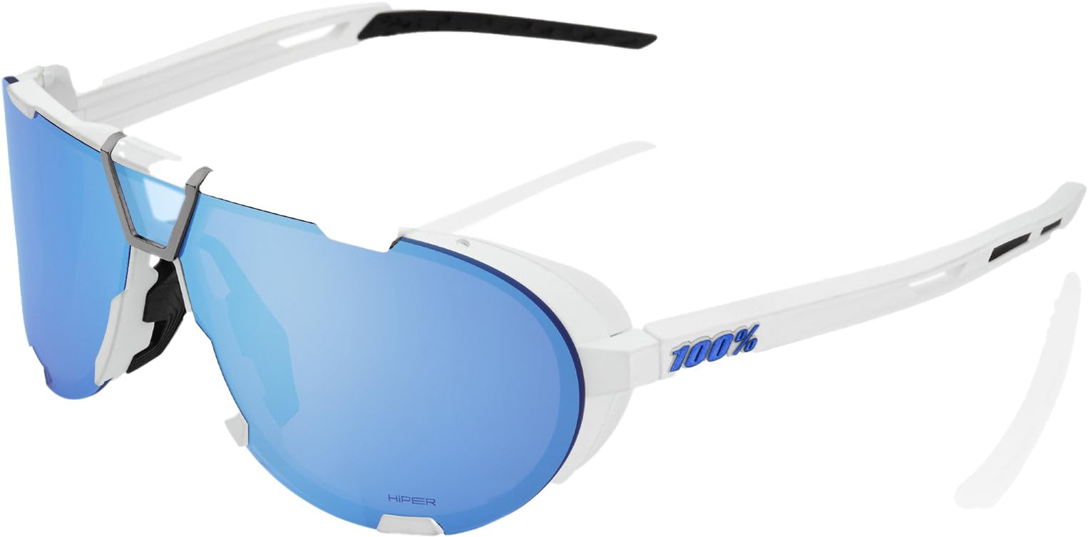 100% GAFAS Unisex Westcraft-Soft Tact White-Hiper Blue Hakan-Polished Black-Purple Multilayer Mirror Lens von 100%