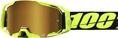 100 Percent Armatic Black, Crossbrille verspiegelt - Neon-Gelb/Schwarz Gold-Verspiegelt von 100 Percent