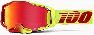 100 Percent Armega Solaris HiPer S22, Crossbrille verspiegelt - Neon-Gelb/Rot Rot-Verspiegelt von 100 Percent