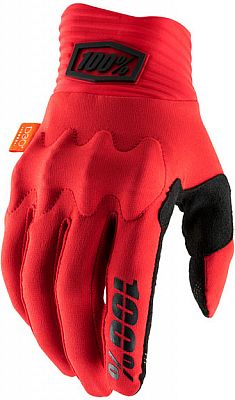 100 Percent Cognito, Handschuhe - Rot/Schwarz - S von 100 Percent