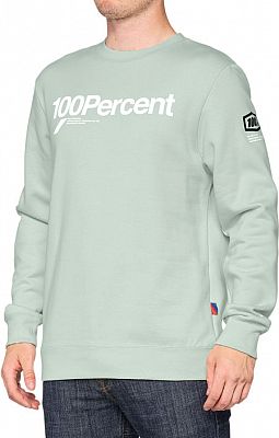 100 Percent Manifesto, Sweatshirt - Hellgrün/Weiß - M von 100 Percent