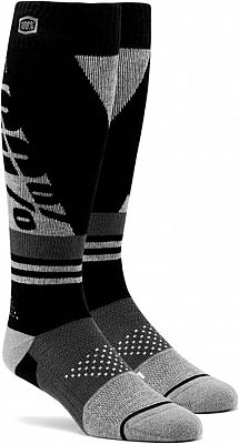 100 Percent Mx Torque, Socken - Schwarz/Grau - L/XL von 100 Percent