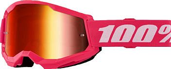 100 Percent Strata 2 Pink, Crossbrille verspiegelt - Pink/Weiß Rot-Verspiegelt von 100 Percent