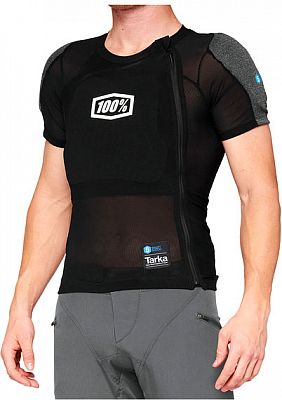 100 Percent Tarka, Protektorenshirt kurzarm - Schwarz/Grau - L von 100 Percent