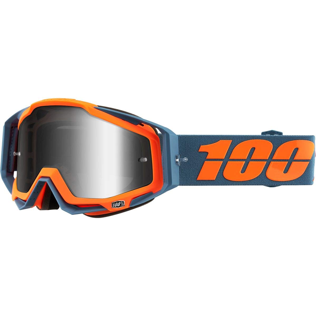 100% 50110-386-02 Racecraft Kilroy Brille, Spiegel Linse, Erwachsene, Grau/Orange von 100%