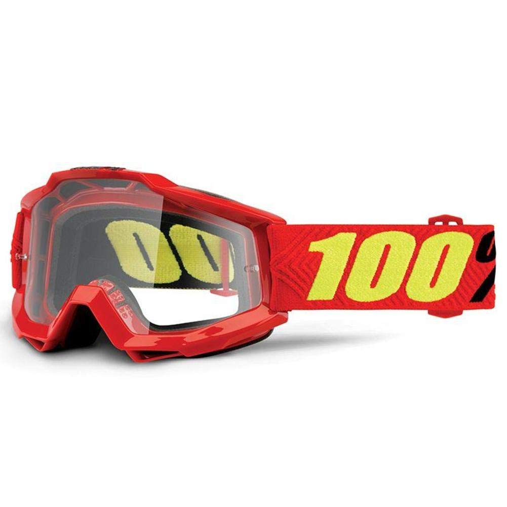 100% 50200-203-02 Accuri Brille Saarinen - Klar Linse, Rot, Größe One Size von 100%