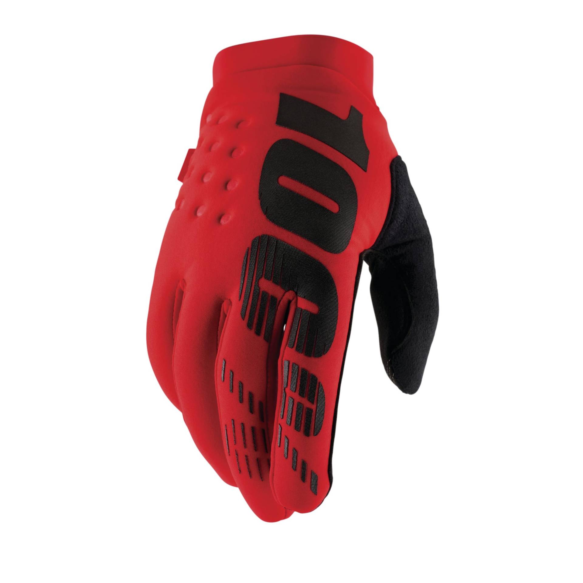 100% Brisiken kalte Wetter voller Finger Radfahren Gloves - Rot XL von 100%