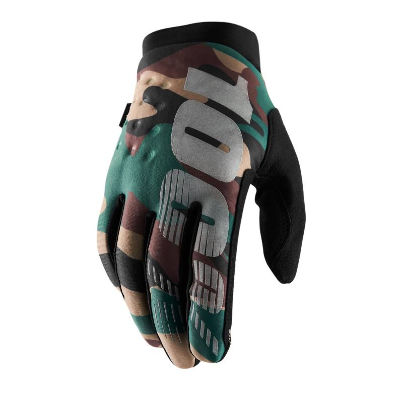 100% HP-10016-061-12 Erwachsene Handschuhe, Brisker Handschuhe, Camo Schwarz, L von 100%