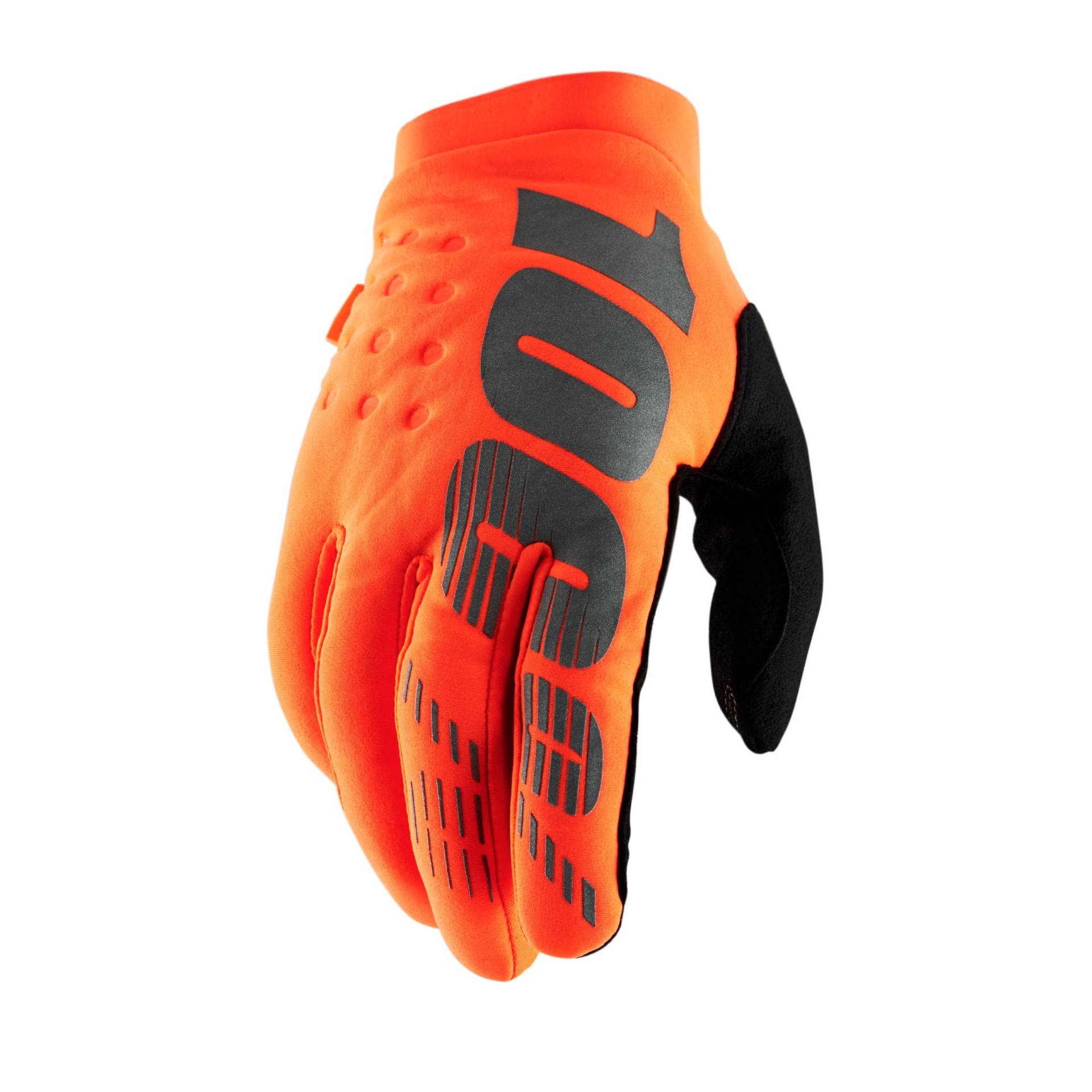 100% Erwachsene Brisker Handschuhe, Orange Schwarz, M von 100%