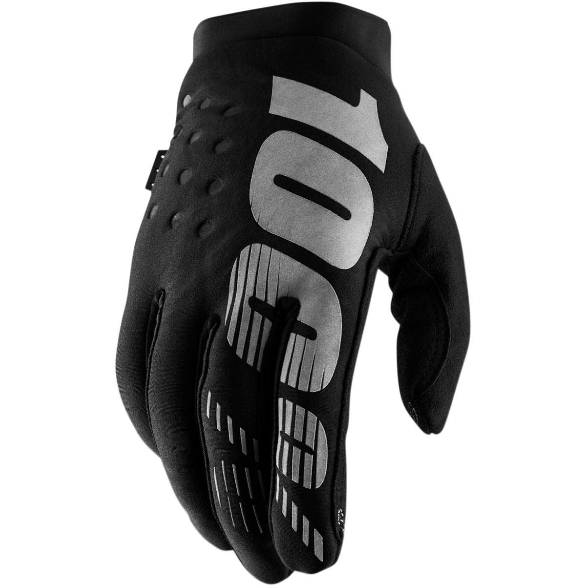 100% Erwachsene Brisker Handschuhe, Schwarz Grau, XL von 100%