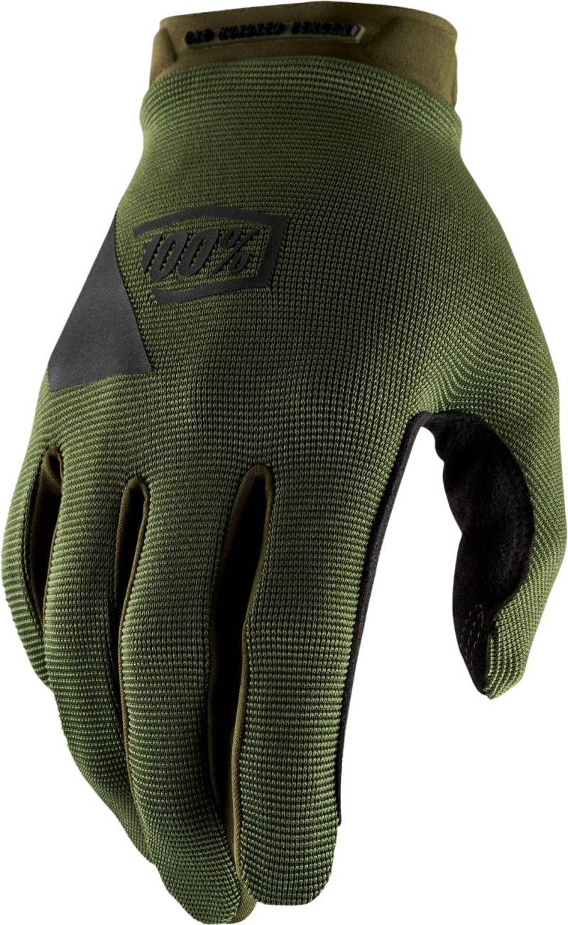 100% GUANTES RIDECAMP Handschuhe, Armeegrün/Schwarz - S von 100%