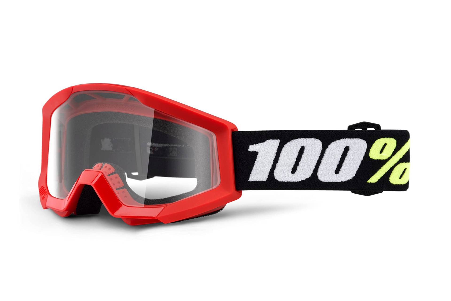 100% Strata Mini Klarsicht Goggles Kinder rot von 100%