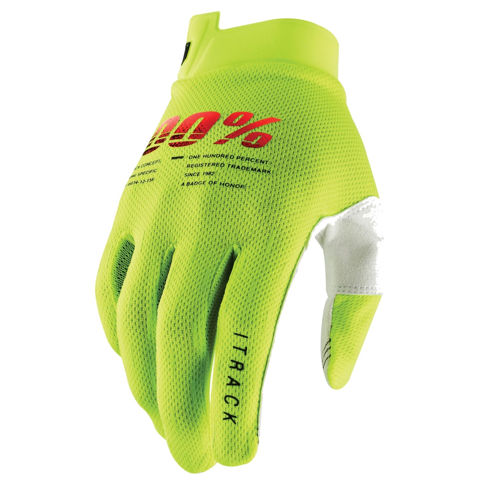 100% iTrack Jugend Fahrrad Handschuhe (Neon Yellow,M) von 100%