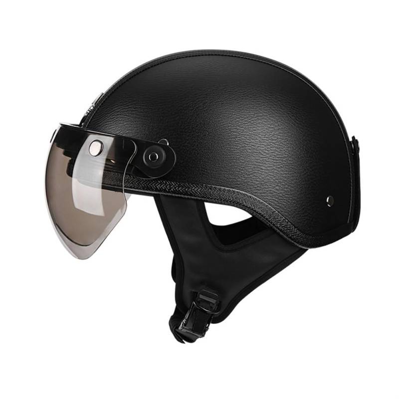 ABS ganzjährig British Standard Halbhelme für Motorradhelm Moto Jugend Motesen Motocross Helm Sicherheit Standard Motorrad Klarer Spiegel von 100junzidao