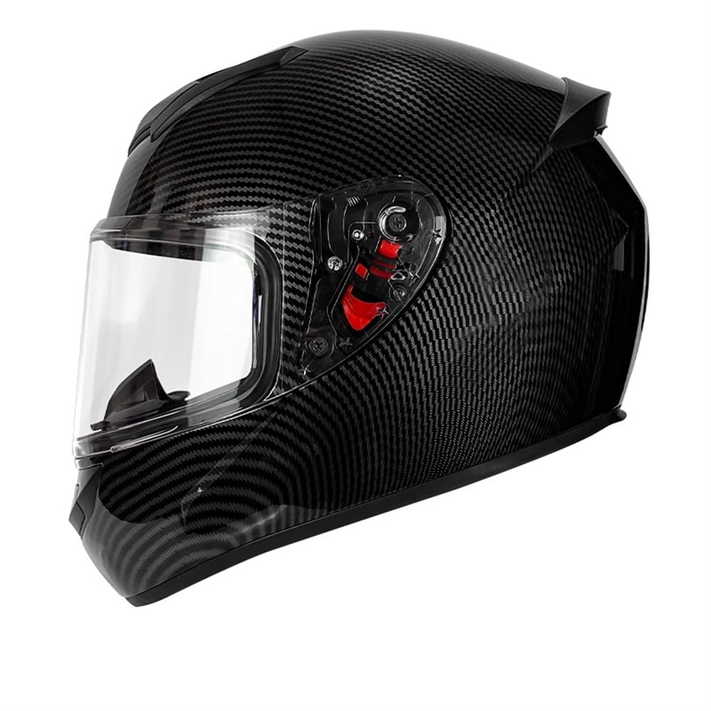 DOT omologato Integralhelme für Standard Motorrad Mann Sonnenschutz Klarer Spiegel Damen Motorradhelm ABS Ganzjahresreifen Herausnehmbares Futter Blau von 100junzidao