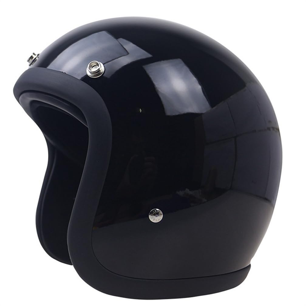 Erwachsene 3/4 Helm Motorräder Glas und Stahl Ganzjahresmode Retro Herausnehmbare Auskleidung Sctoop Eur Windresistent Leicht und bequem Uv Schutz Sicherheit von 100junzidao