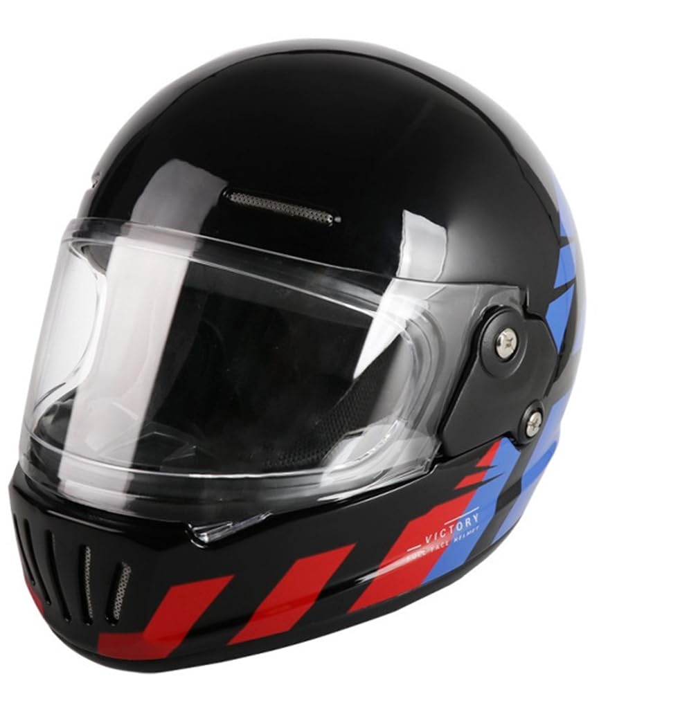 Frauen Helm Motorrad Vollgesicht Helme für Strand Fahrrad ganzjährig jeden Tag Reiten abnehmbares Futter britischen Standard Clear Mirror wasserdicht Mann Abs von 100junzidao