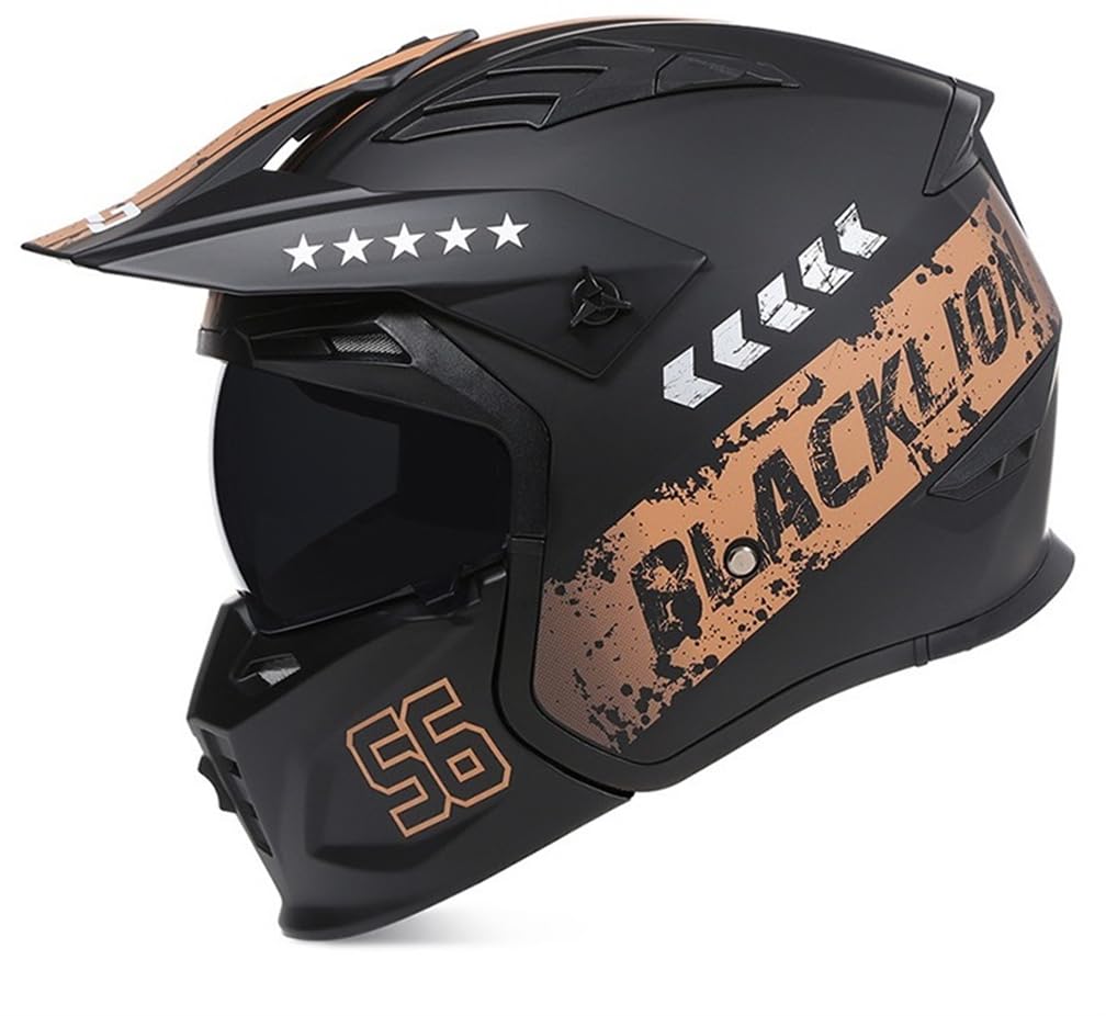 Frauen Motorradhelm Full Face Helme für Mann Eur genehmigt abnehmbare Auskleidung Tee Spiegel ganzjährig Sicherheit Standard Motorrad Abs von 100junzidao