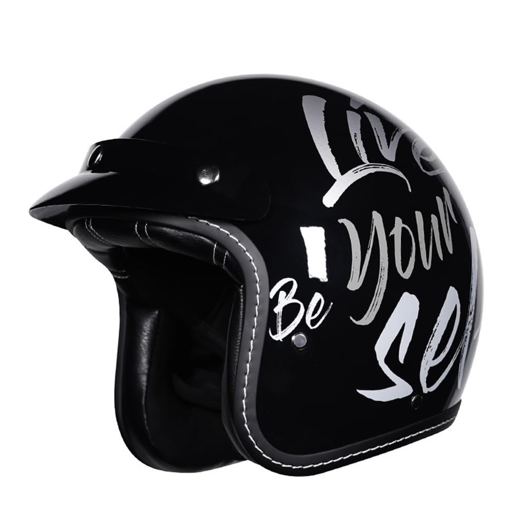 Ganzjährig Touring Scooters Motorrad 3/4 Helm Open Face Motorradhelm Dot Ganzjährig Man Brim Open-face Helme für Vintage Motorradhelm ABS von 100junzidao