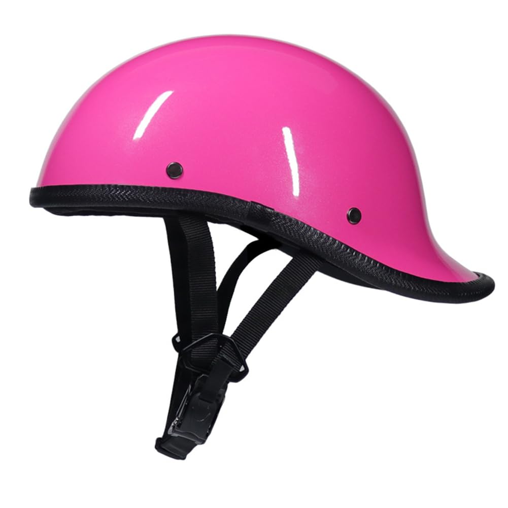 Halbhelme für Motorradhelm Retro volles Gesicht beleuchtet. Stick One's Tail up All-Season Scooters Motorrad Frauen Motorradhelm ABS All-Season ECE Approved Youth Herausnehmbares Futter von 100junzidao