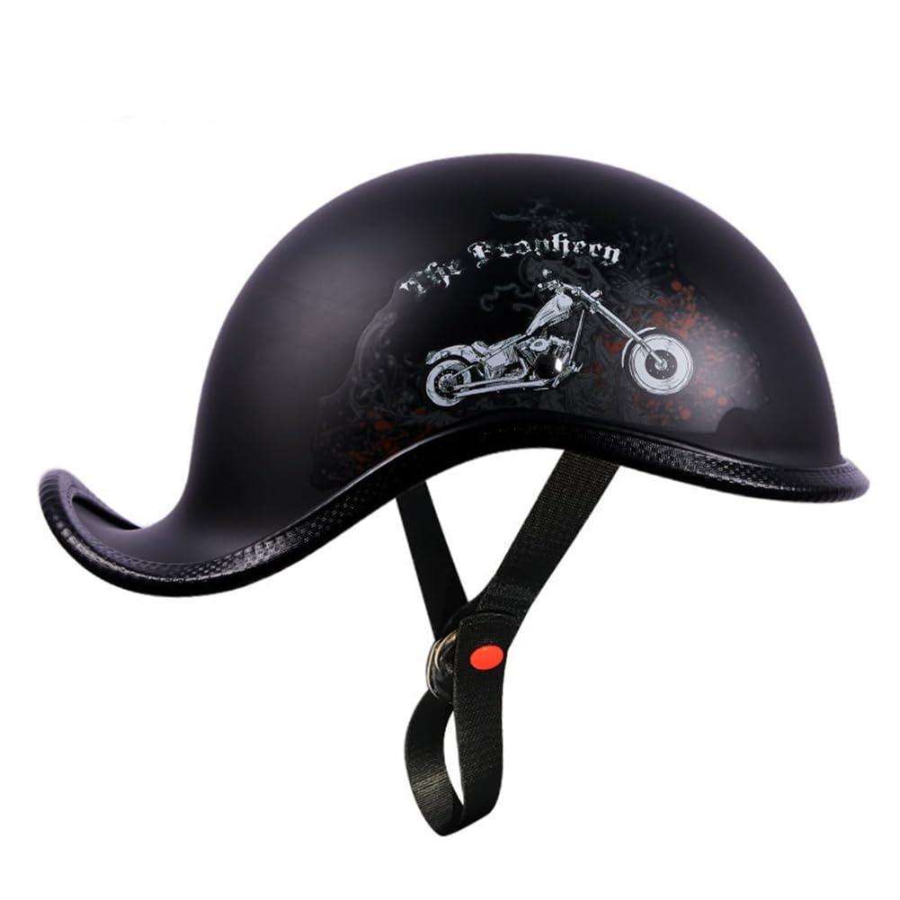 Halbhelme für Oldtimer Motorrad Helm Scooter Motocross Helme Sicherheit EUR Genehmigt ABS ganzjährig Damen von 100junzidao