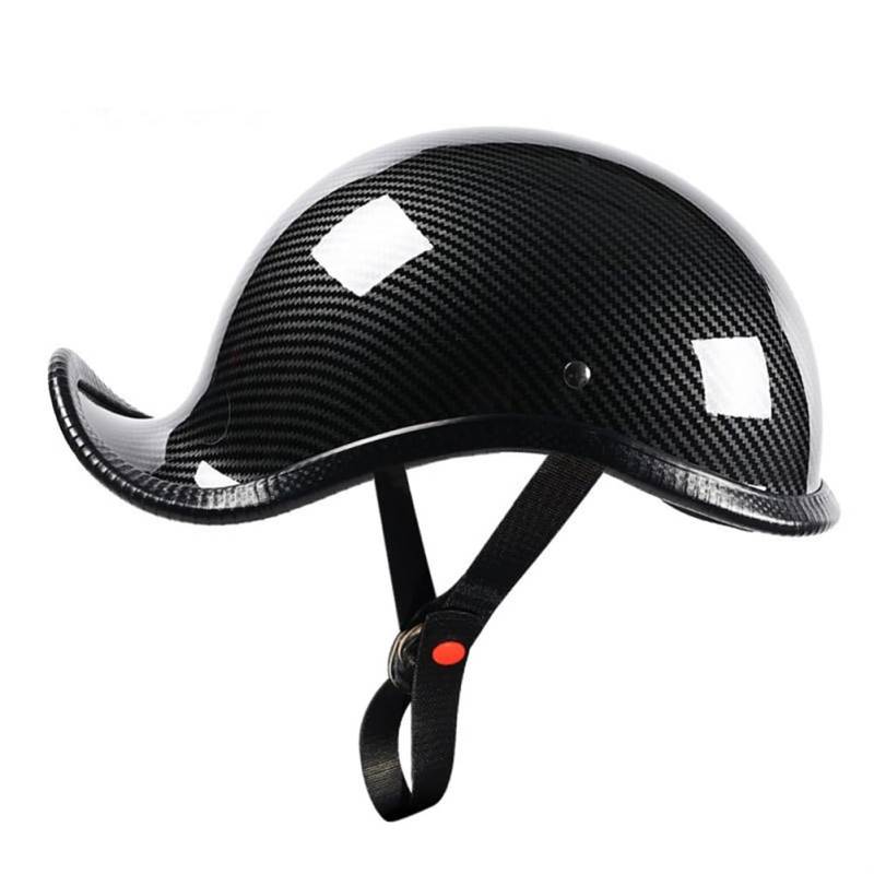 Halbhelme für Oldtimer Motorrad Helm Scooter Motocross Helme Sicherheit EUR Genehmigt ABS ganzjährig Damen von 100junzidao