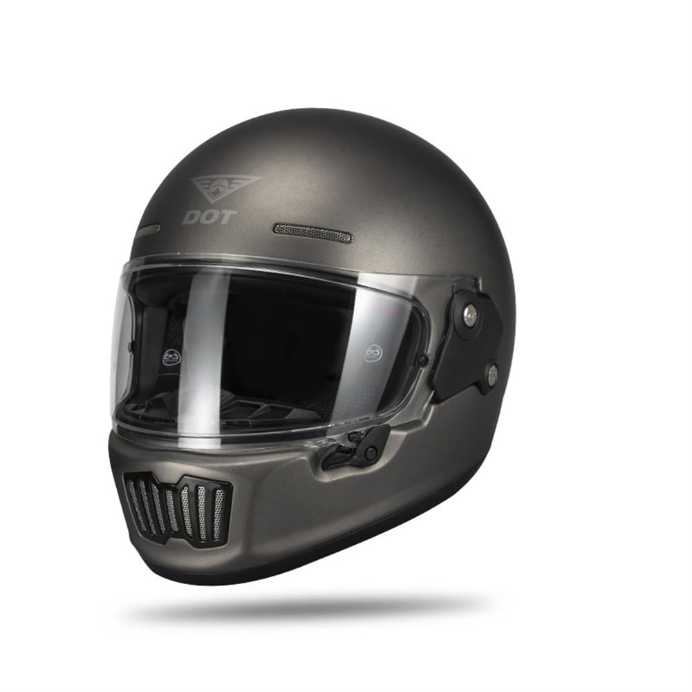 Helm für Beach Buggy Jugend ABS Motorradhelm für Männer Herausnehmbares Innenfutter EUR omologato Klare Linsen Ganzjahreshelm von 100junzidao