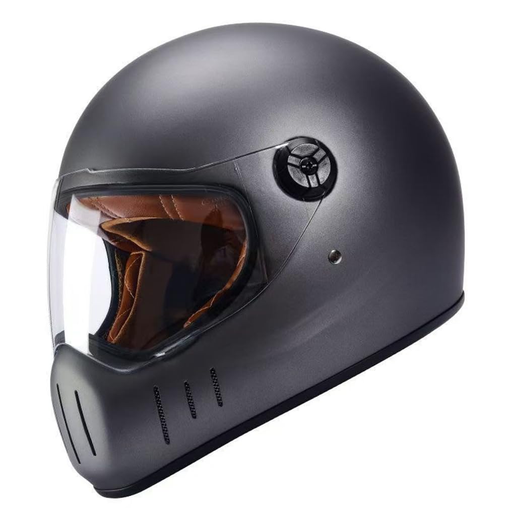 Integralhelme Unisex Leicht Und Bequem Abs Sicherheit Ganzjährig Britischer Standard Klarer Spiegel Abnehmbares Innenfutter Sport Motorrad Retro Uv Schutz Windresistent von 100junzidao