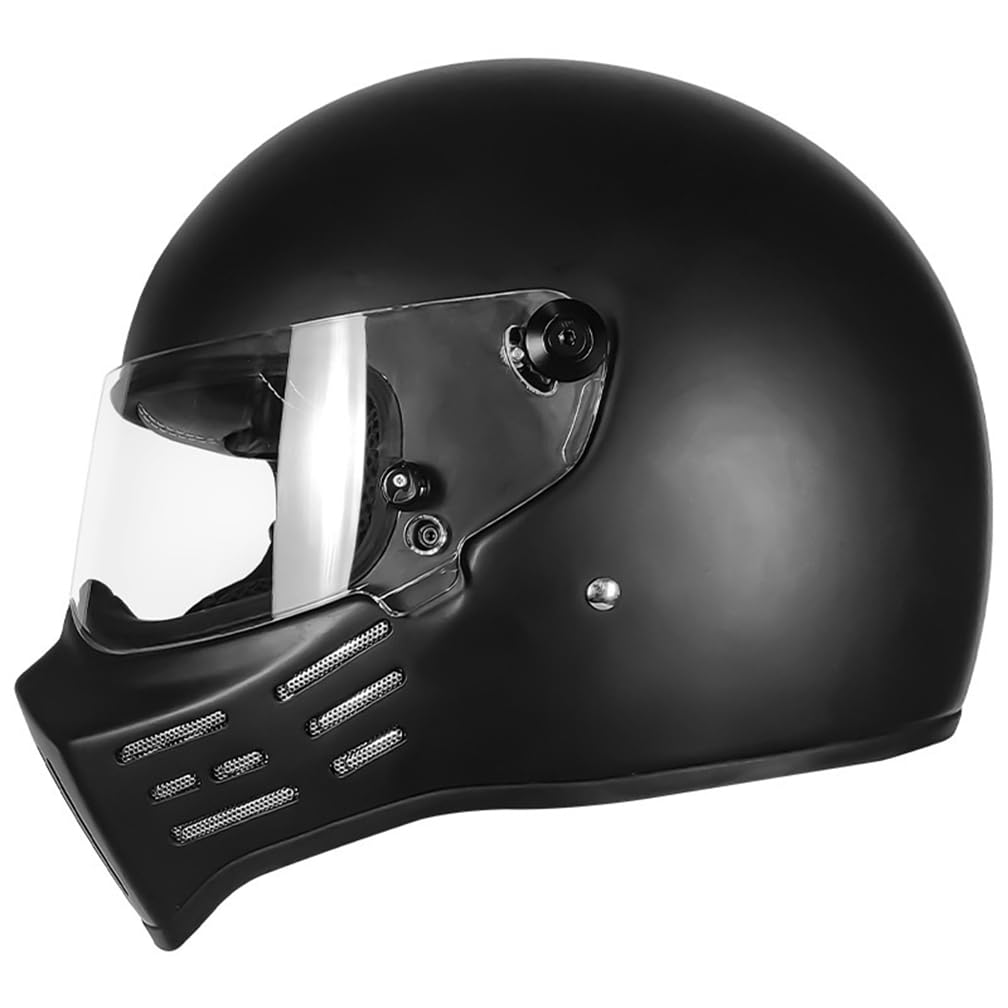 Lärmreduzierung Capacete Motorradhelme für Paare Dot Omologato Clear Mirror All-Season Removable Lining Cruiser Motorbike Glas und Stahl von 100junzidao