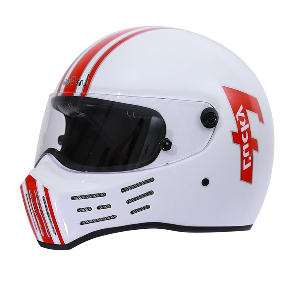 Lärmreduzierung Capacete Motorradhelme für Paare Dot Omologato Clear Mirror All-Season Removable Lining Cruiser Motorbike Glas und Stahl von 100junzidao