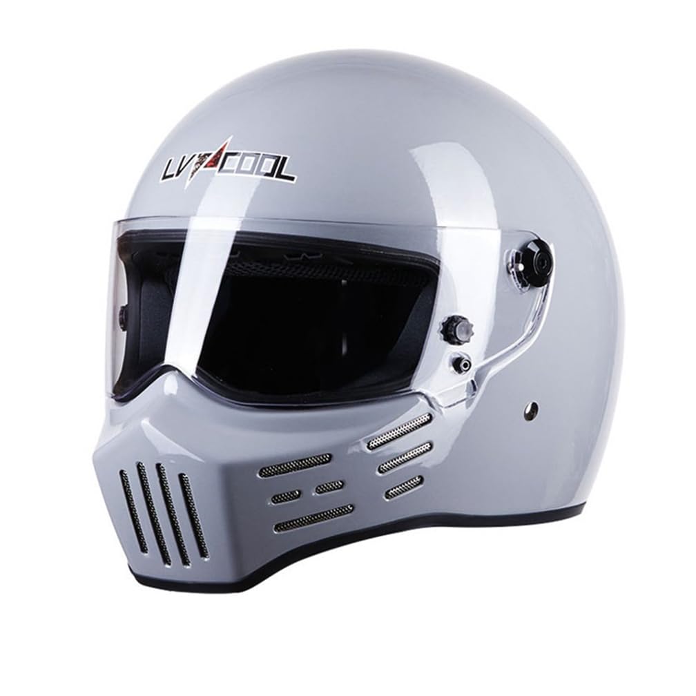 Lärmreduzierung Capacete Motorradhelme für Paare Dot Omologato Clear Mirror All-Season Removable Lining Cruiser Motorbike Glas und Stahl von 100junzidao