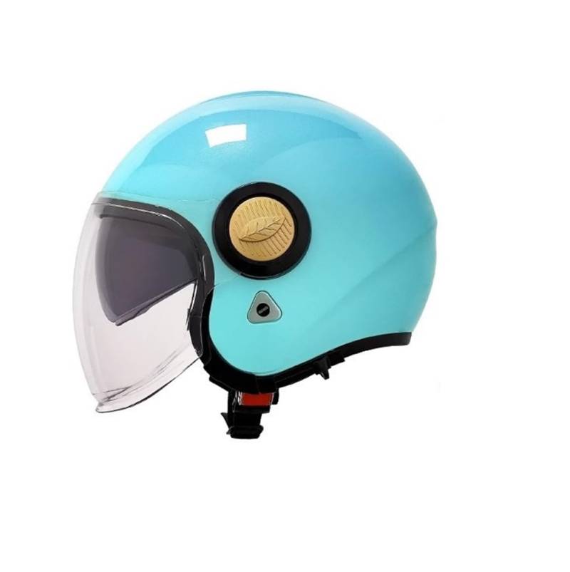 Motesen Motocross Helm Leicht und bequem Offene Helme für Motorradhelm Classic EUR 2205 Uk Road Legal Herren 3/4 Helm Ganzjahres-Mountainbike Doppellinsen ABS von 100junzidao