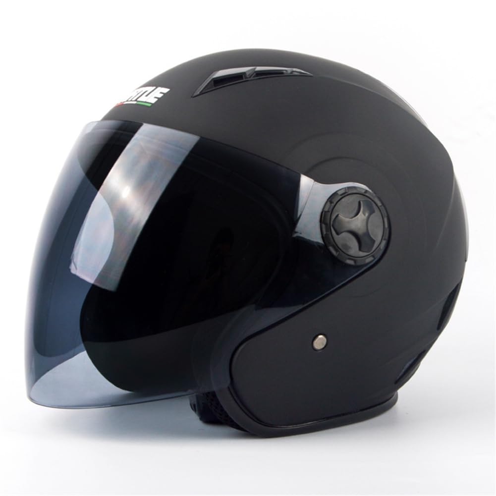 Motorrad Helm Full Face EUR Omologato Offene Helme für Motorrad Helm für Frauen Leichte Versilberte Spiegel Herren Jungen 3/4 Helm ABS Abnehmbare Auskleidung Off-Road Motorrad von 100junzidao