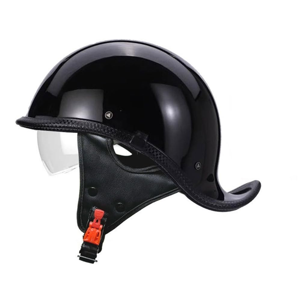 Motorradhelm Abdeckung EUR Halbhelme für Motocross Helme Frauen Casual abnehmbares Futter Off-Road Ganzjahres-Touring Roller Motorrad Mann Jungen ABS Gesicht Handtuch von 100junzidao