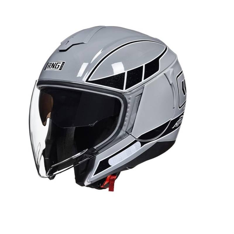 Motorradhelm Cafe Racer DOT omologato Offene Helme für Cruiser Motorradhelm Herausnehmbares Innenfutter Ganzjährig Moto Fahrrad ABS 3/4 Helm Frauen Bluetooth von 100junzidao