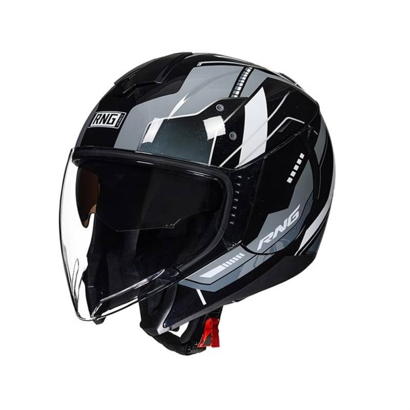 Motorradhelm Cafe Racer DOT omologato Offene Helme für Cruiser Motorradhelm Herausnehmbares Innenfutter Ganzjährig Moto Fahrrad ABS 3/4 Helm Frauen Bluetooth von 100junzidao