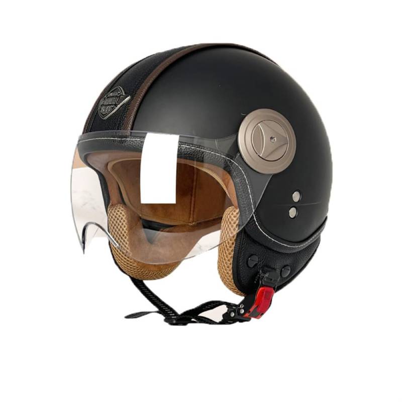 Mountainbike Motorradhelm für Frauen Halbhelme für Motorradhelm Maske ECE omologato W Spiegel ABS All-Season Abnehmbares Innenfutter Aviator Lovers von 100junzidao