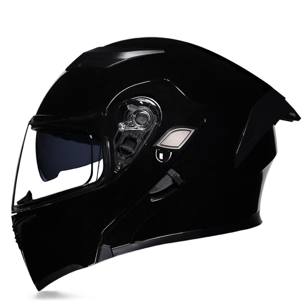 Off-Road Motorrad Klapphelme Klapphelme für Motorradhelm Cafe Racer ABS Jugend Klapphelme Doppelvisier Sicherheit ganzjährig von 100junzidao