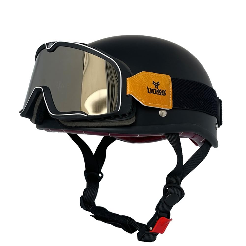 Off-Road è omologato CE Halbhelme für Sturzhelme Standard Motorrad Motorradhelm Full Face Windschutzscheibe Lovers Abnehmbares Innenfutter ABS All-Season von 100junzidao