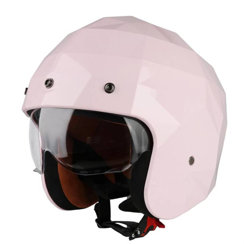 Offene Helme Leichter Motocross-Motorradhelm 3/4 Helm für Motorradsturzhelm Retro Man ABS All-Season von 100junzidao