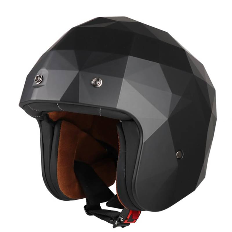 Offene Helme Leichter Motocross-Motorradhelm 3/4 Helm für Motorradsturzhelm Retro Man ABS All-Season von 100junzidao