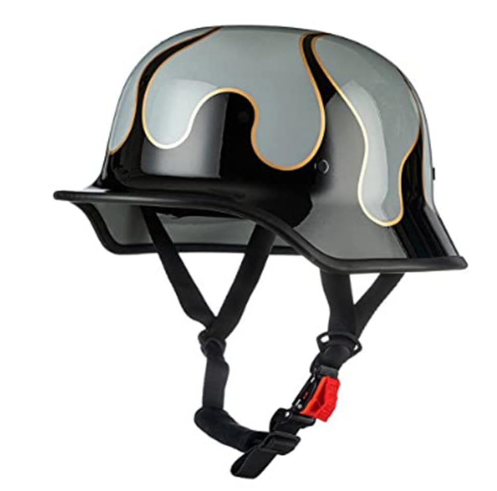 Sicherheit Gi-Helm Halbhelme für Vintage Motorrad Helme Roller Motorrad Sturzhelme für Fahrräder ABS Ganzjahres EUR Frauen Abnehmbares Innenfutter von 100junzidao