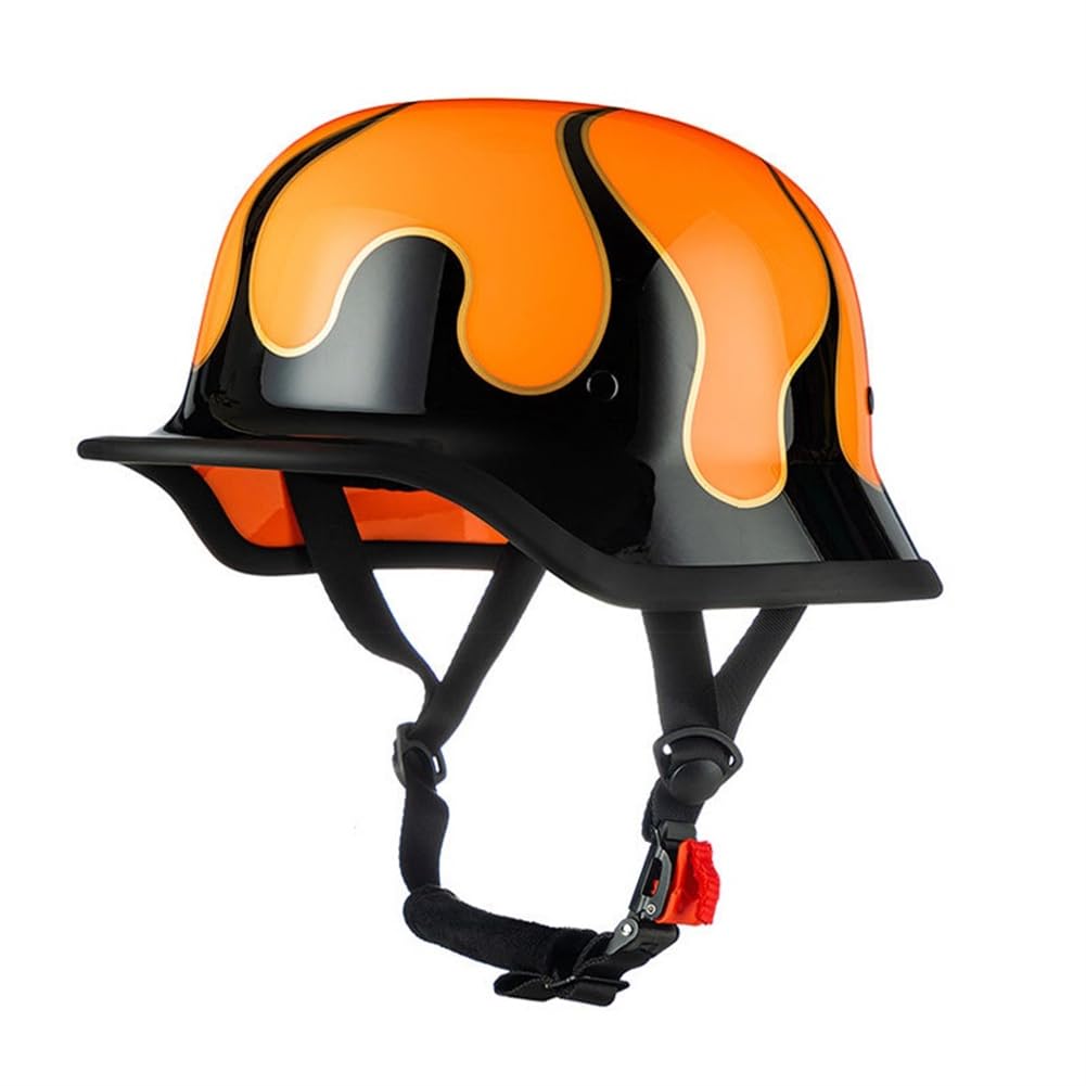 Sicherheit Gi-Helm Halbhelme für Vintage Motorrad Helme Roller Motorrad Sturzhelme für Fahrräder ABS Ganzjahres EUR Frauen Abnehmbares Innenfutter von 100junzidao