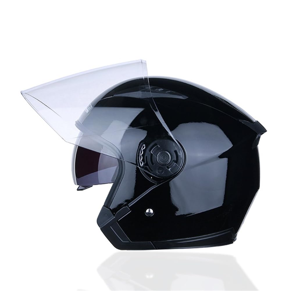 Touring Motorrad Motorradhelm Double Lenses 3/4 Helm Removable Lining Open Face Helm für Motorradhelm Abs All-Season Man Mens All-Season Road Legal von 100junzidao