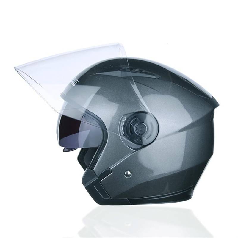 Touring Motorrad Motorradhelm Double Lenses 3/4 Helm Removable Lining Open Face Helm für Motorradhelm Abs All-Season Man Mens All-Season Road Legal von 100junzidao